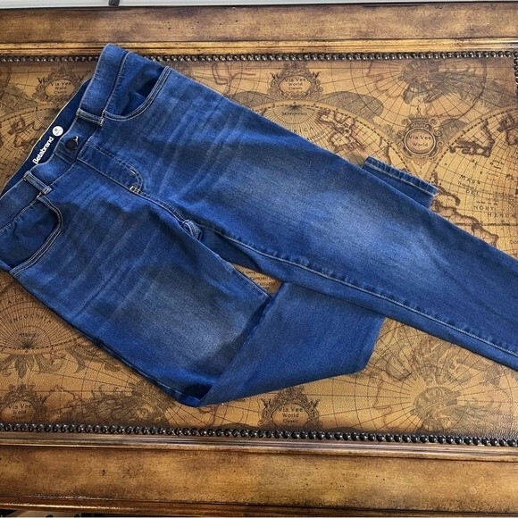 Betabrand Straight-Leg 4-Pocket Yoga Denim Stretch Dark Wash Jean sz M PETITE - Picture 12 of 12